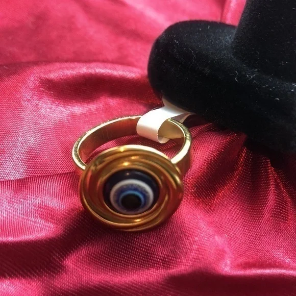 ๐ ๐ Evilโ Eye ๐งฟ Fashion Stainless Steel ๐ Ring - Picture 9 of 9